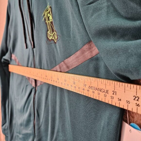 NWT Point Zero x Minecraft Hoodie Green Long Sleeve Full Zip Sweatshirt Men's M - Picture 3 of 13